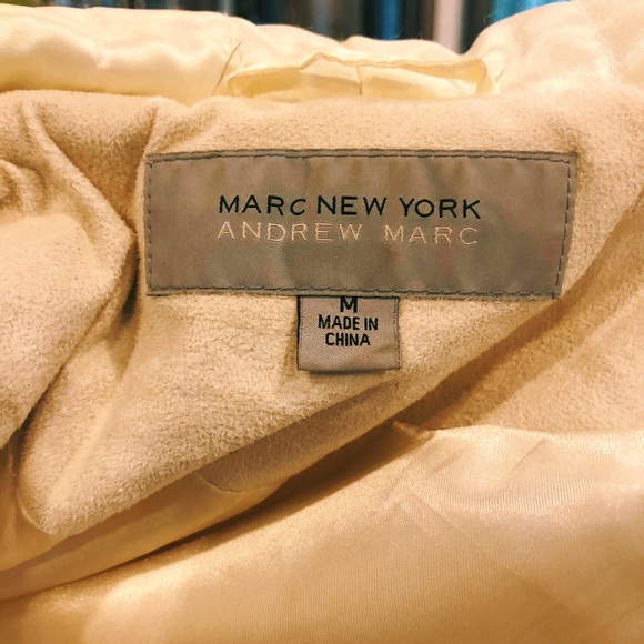 Marc New York Andrew Marc white faux fur outerwear vest, US women’s size medium. - Picture 5 of 6